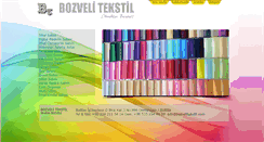 Desktop Screenshot of bozvelitekstil.com